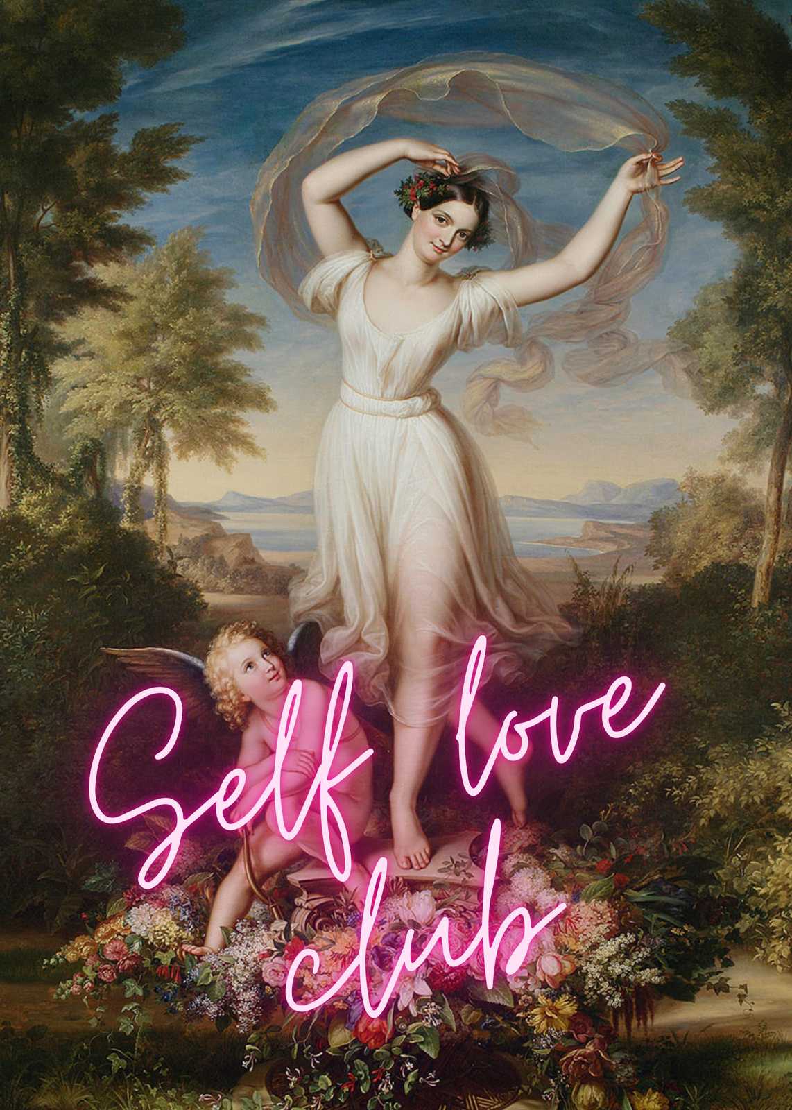 Vintage Muse 'Self Love Club' Wall Art