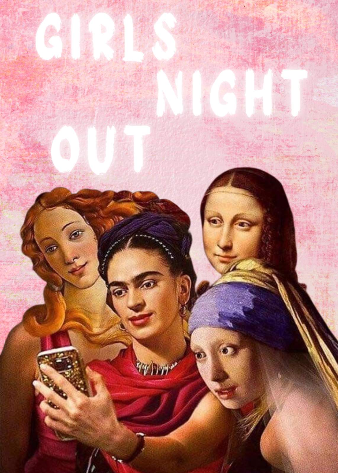 Famous Art Girls Night Out Wall Art