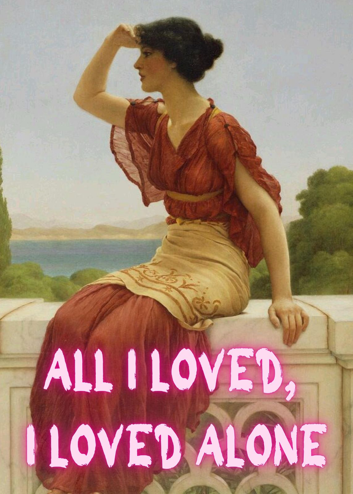 Victorian Woman Solitude Wall Art Wall Art