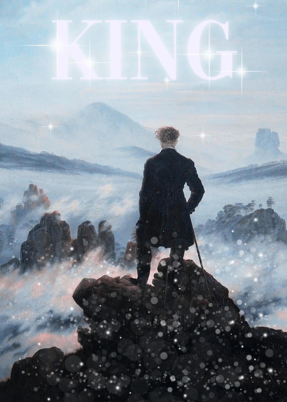 Wanderer Above the Sea of Fog King Wall Art
