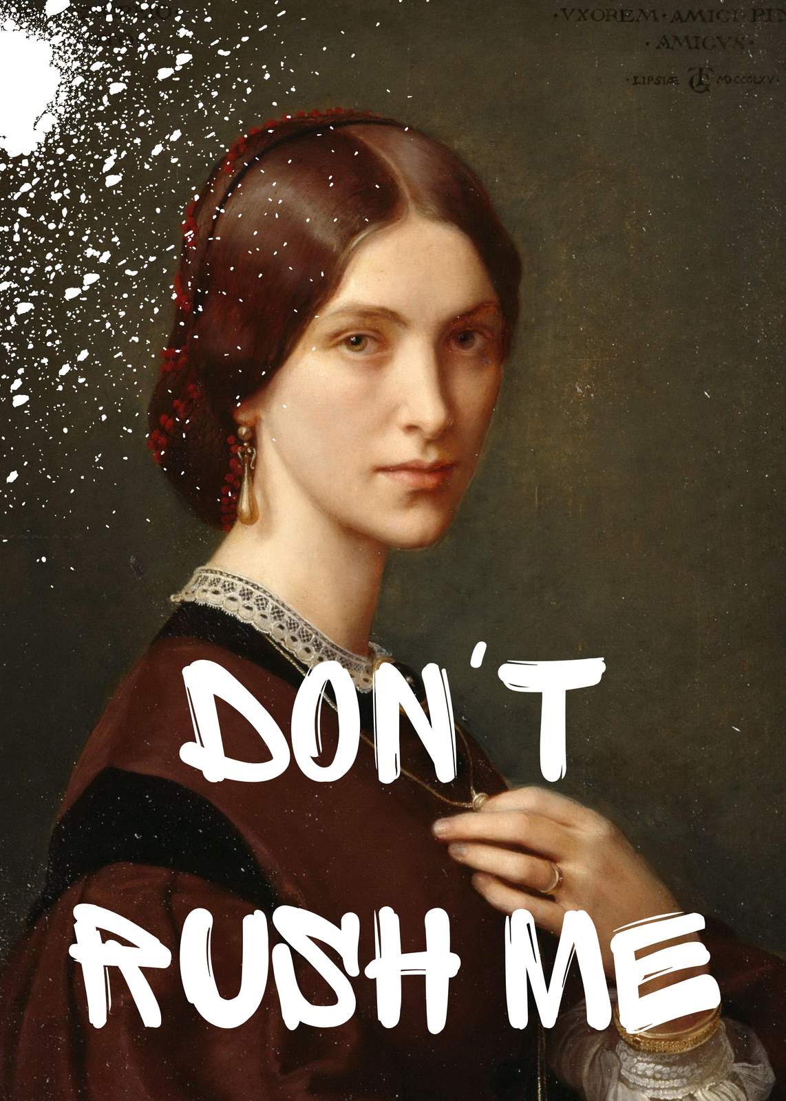 Victorian Portrait 'Don't Rush Me' Wall Art