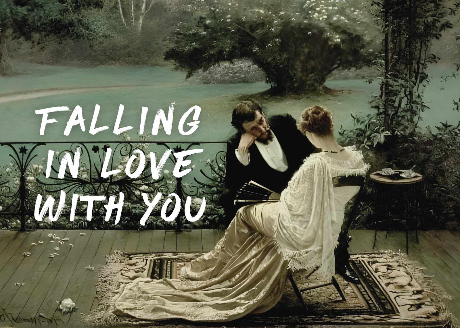 Romantic Couple "Falling in Love" Wall Art