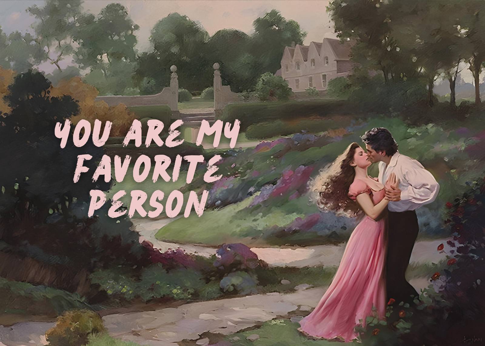 Romantic Couple Garden Wall Art