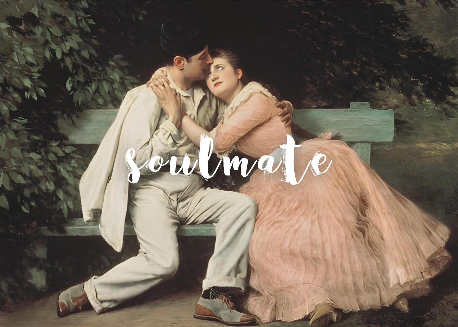 Romantic Couple Soulmate Wall Art