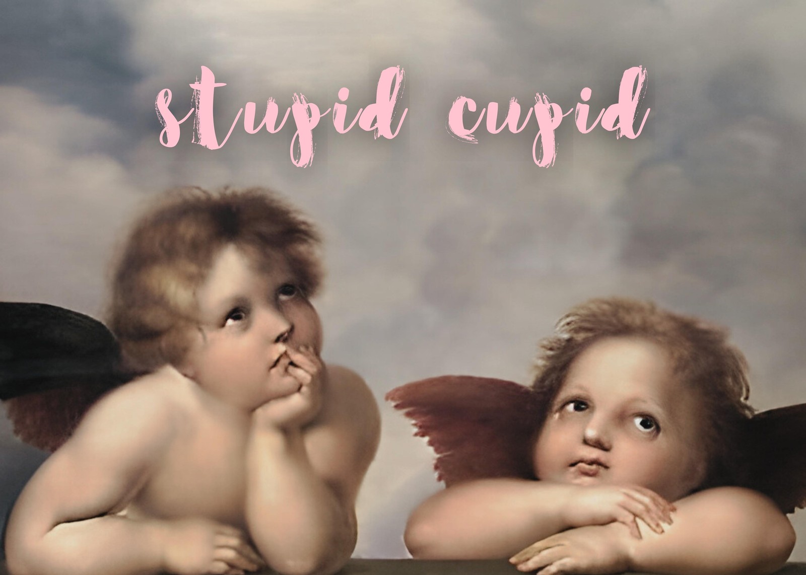 Stupid Cupid Cherub Wall Art Wall Art