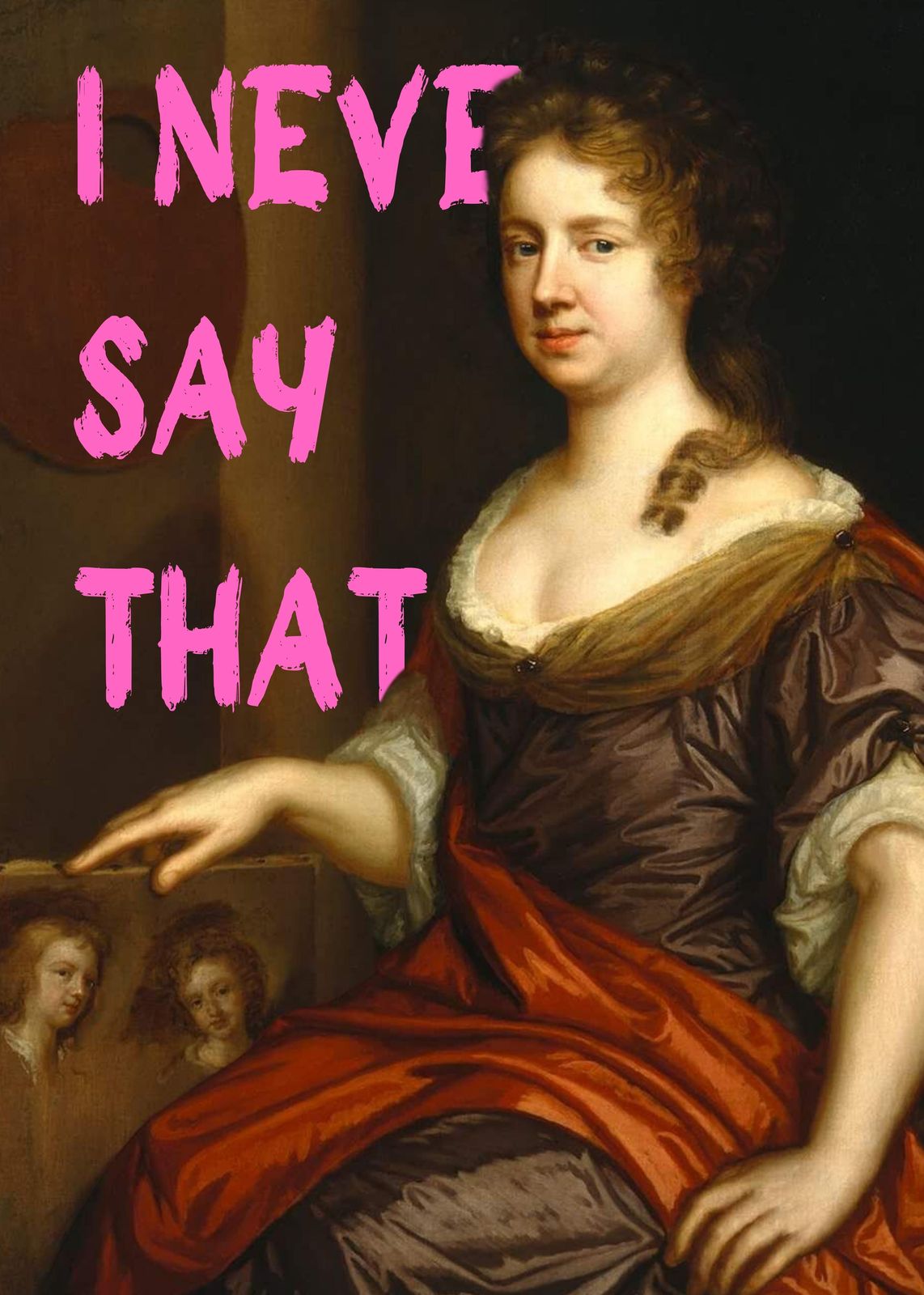 I Never Say That - Vintage Portrait Wall Art