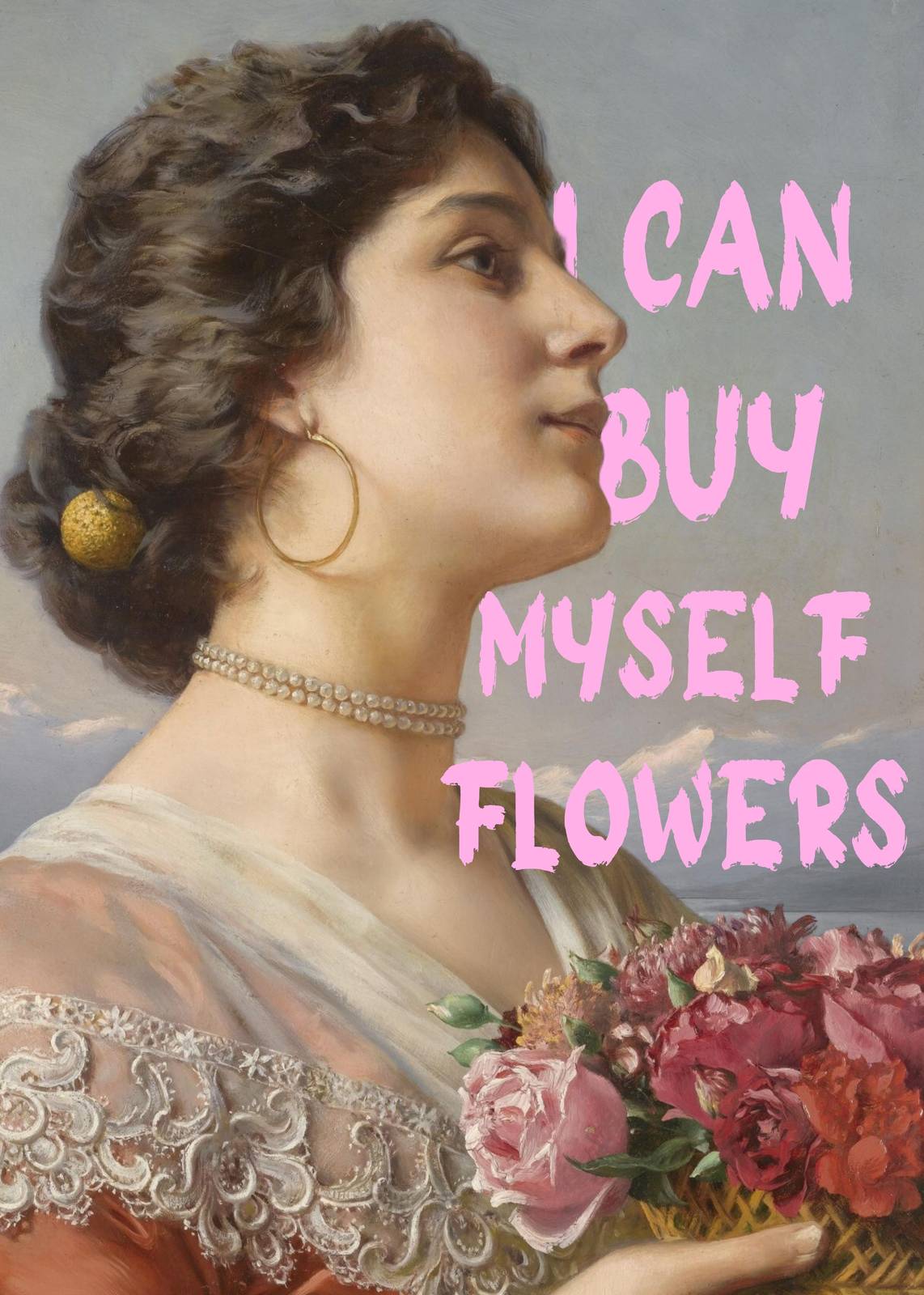 Empowering Floral Portrait Wall Art