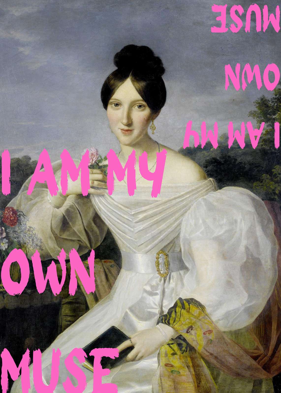 Empowering Portrait 'I Am My Own Muse' Wall Art