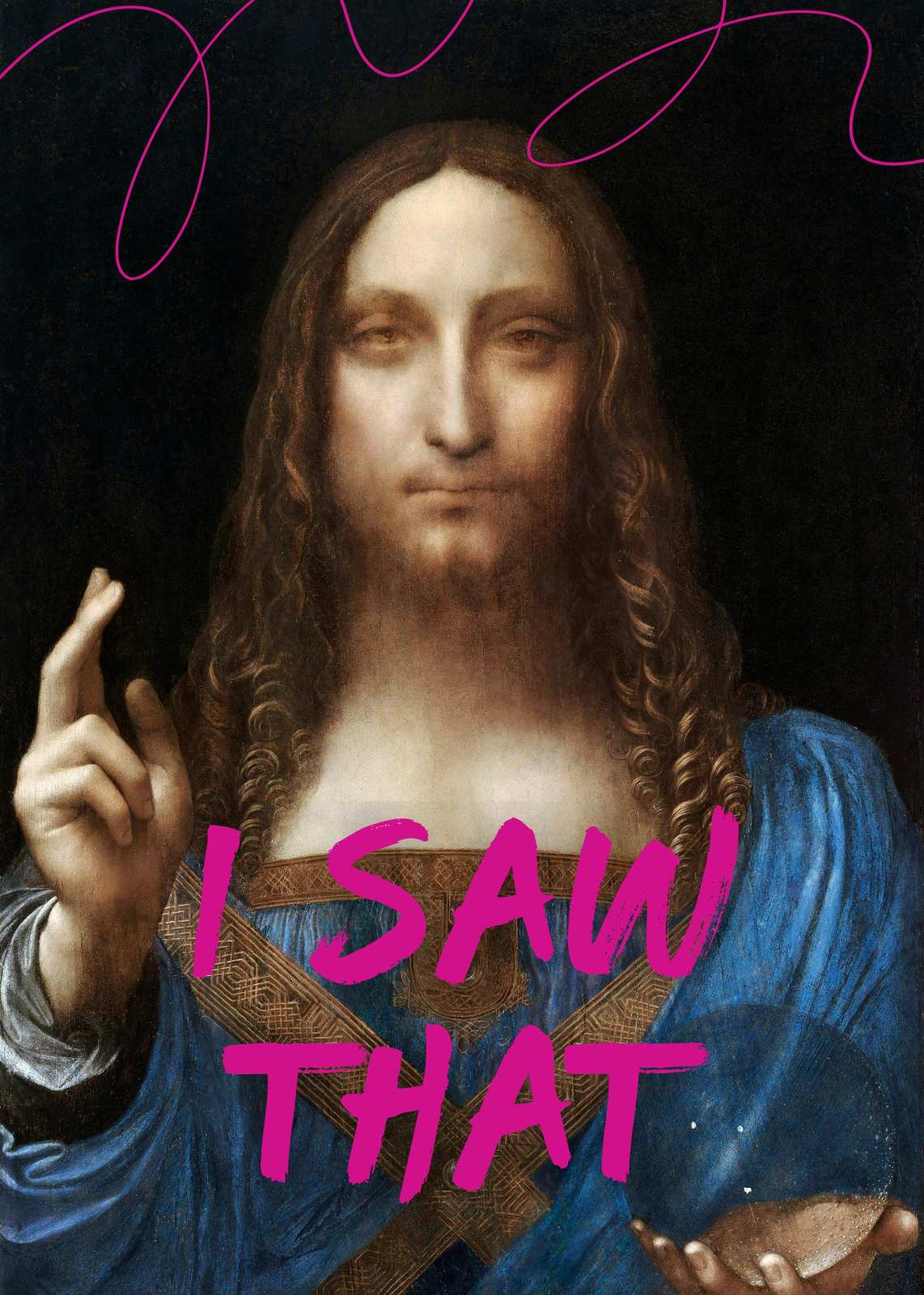 Salvator Mundi "I Saw That" Wall Art