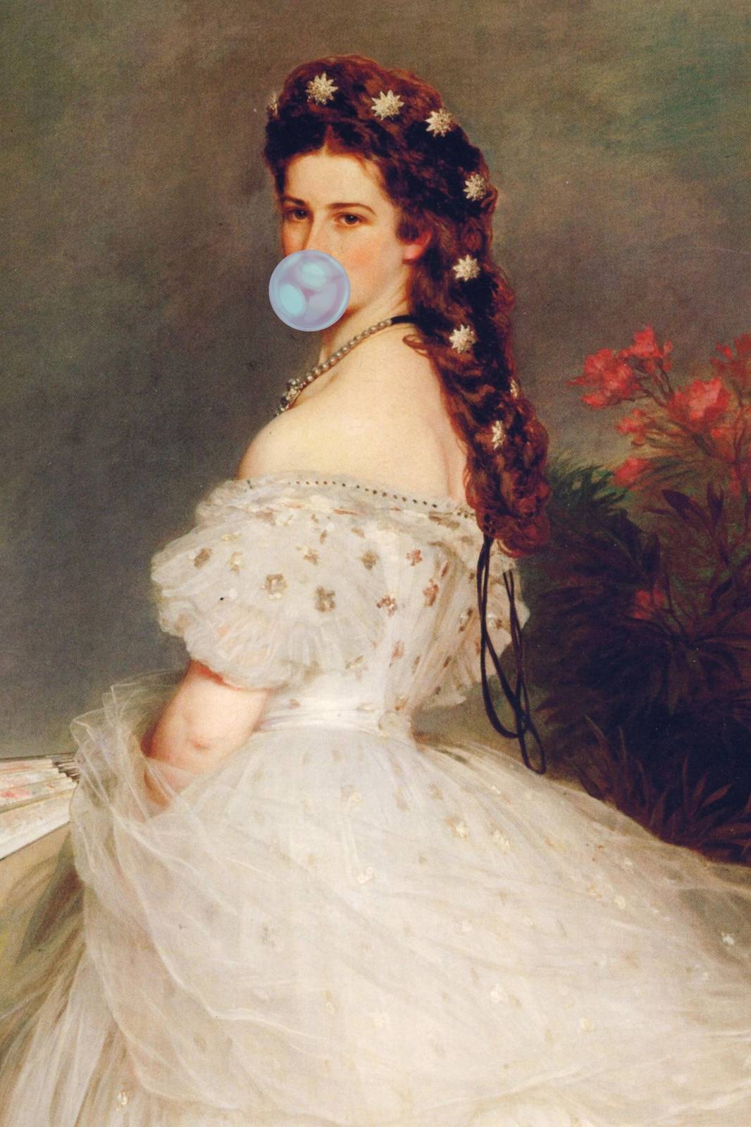 Whimsical Empress Bubblegum Portrait Wall Art