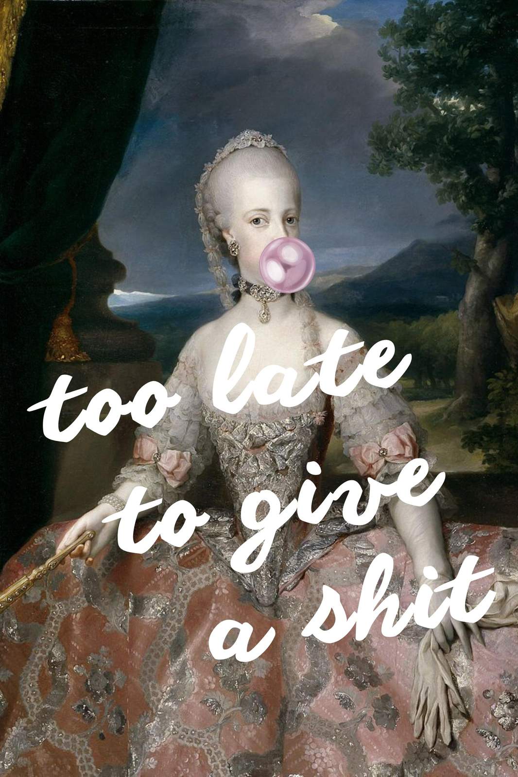 Marie Antoinette Bubblegum & Sass Wall Art