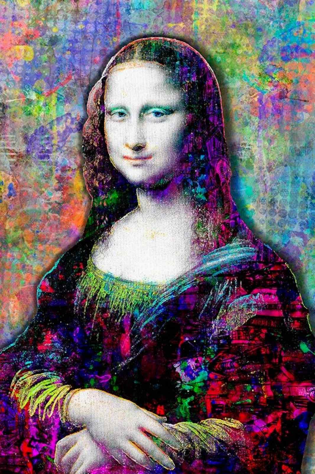 Vibrant Mona Lisa Pop Art Wall Art