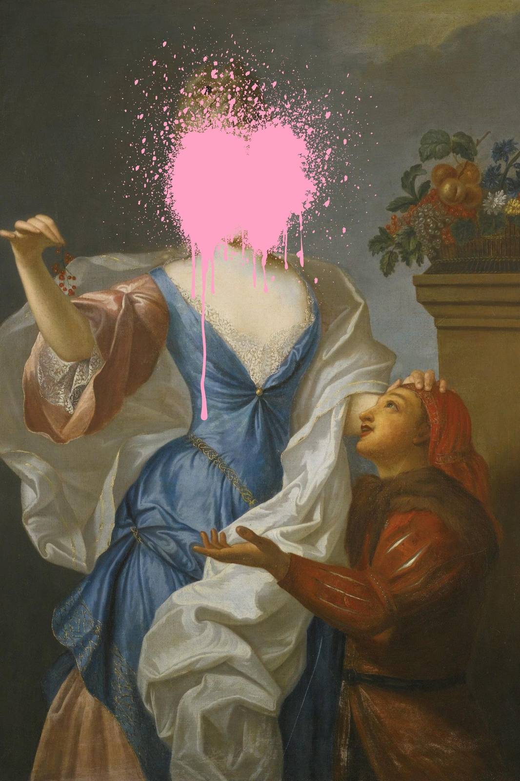 Modern Pink Heart Classic Art Wall Art