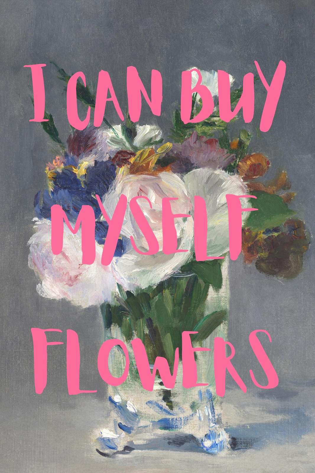 Empowering Floral Quote Wall Art