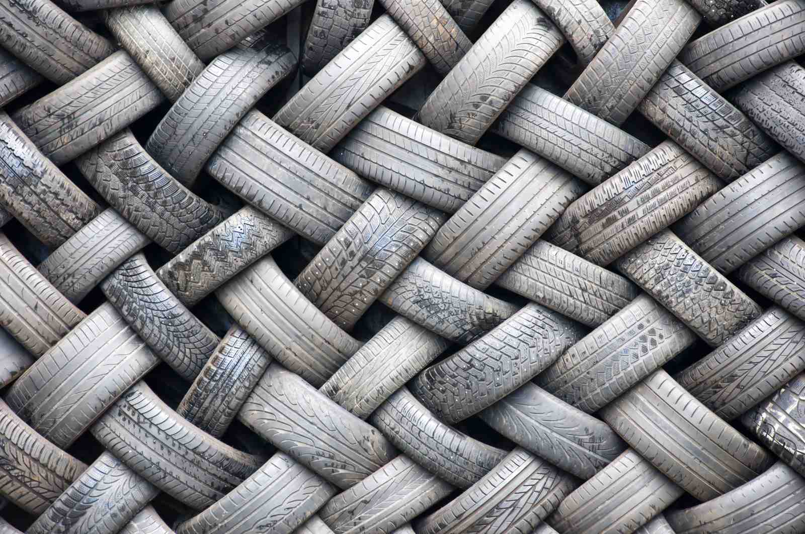 Abstract Tire Tread Weave Wall Art