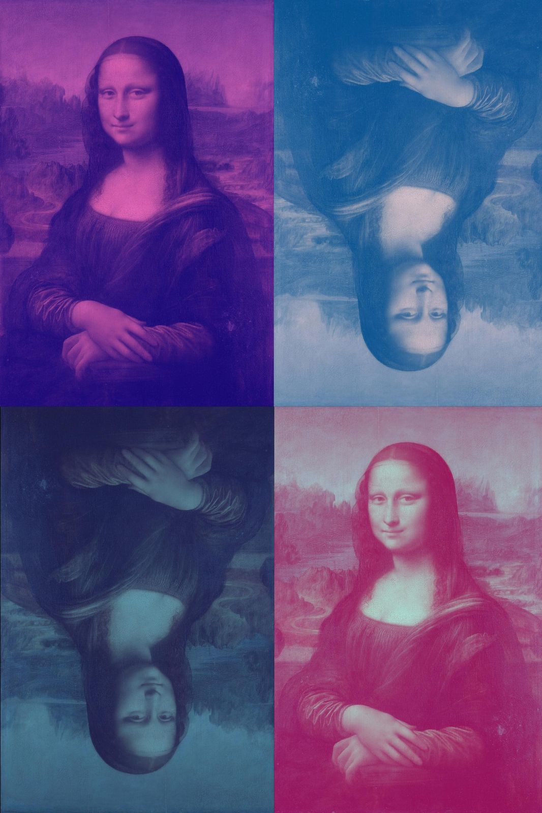 Pop Art Mona Lisa Quad Wall Art