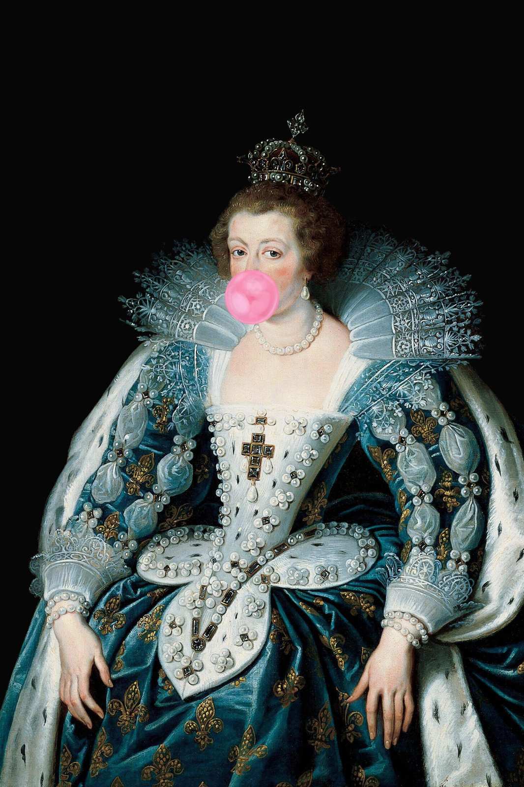 Regal Queen Bubblegum Portrait Wall Art
