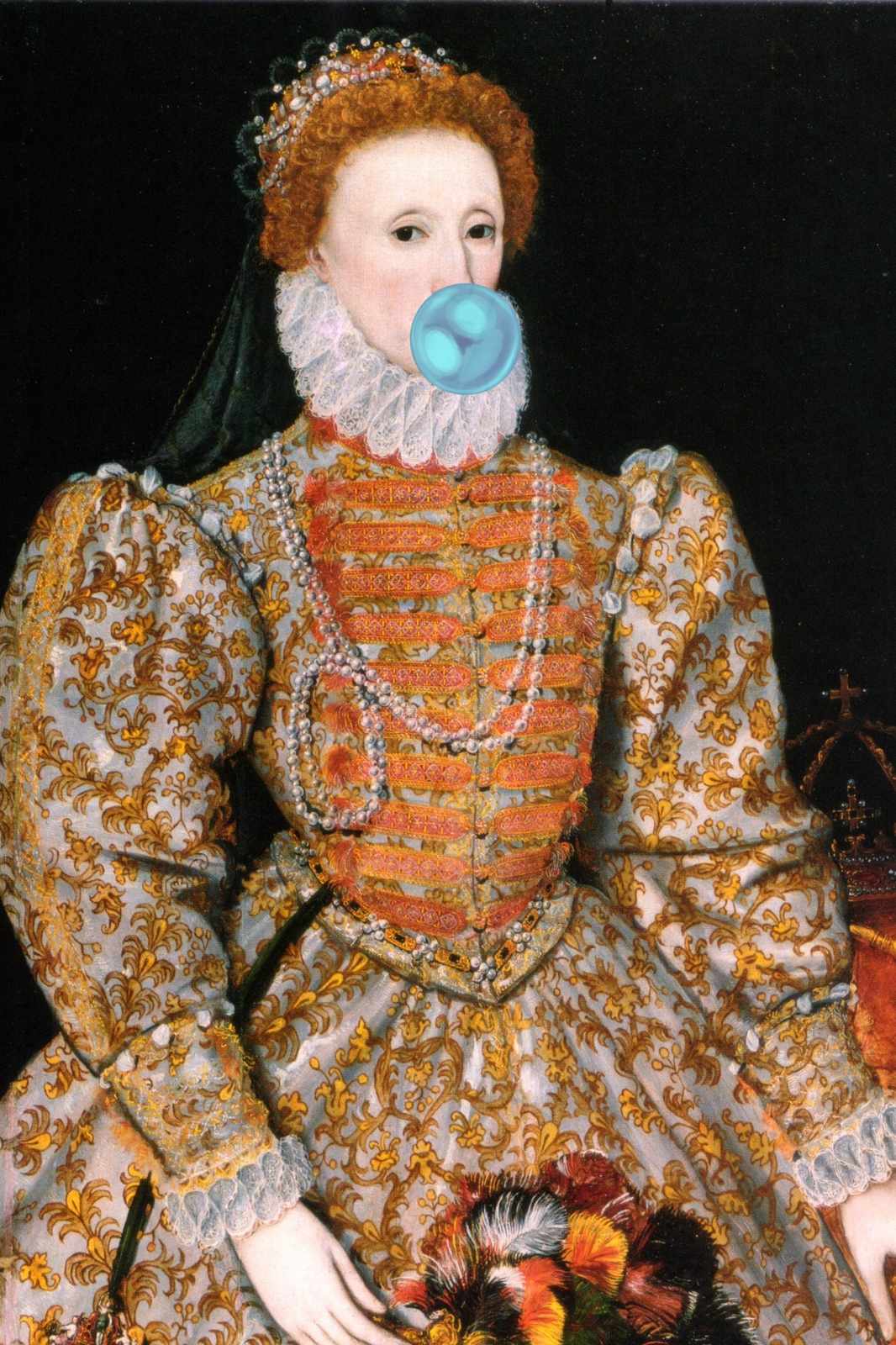 Queen Elizabeth I Bubblegum Pop Art Wall Art