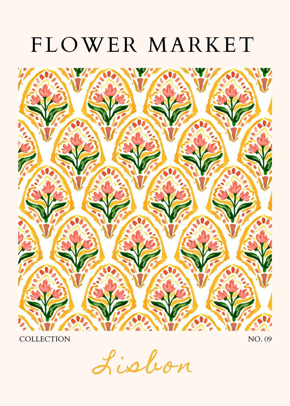 Bohemian Floral Arch Wall Art