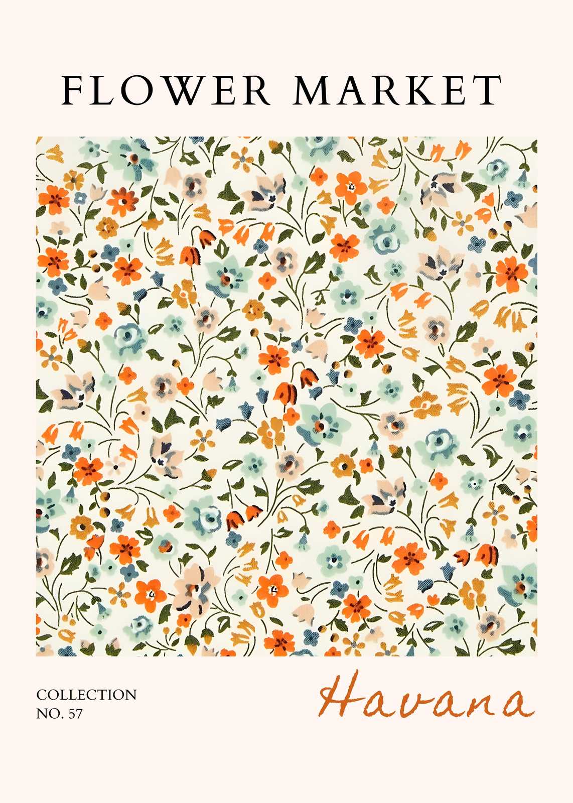 Vintage Floral Delight Wall Art