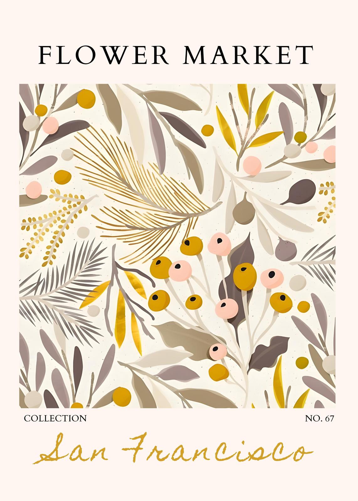 San Francisco Botanical Floral Wall Art