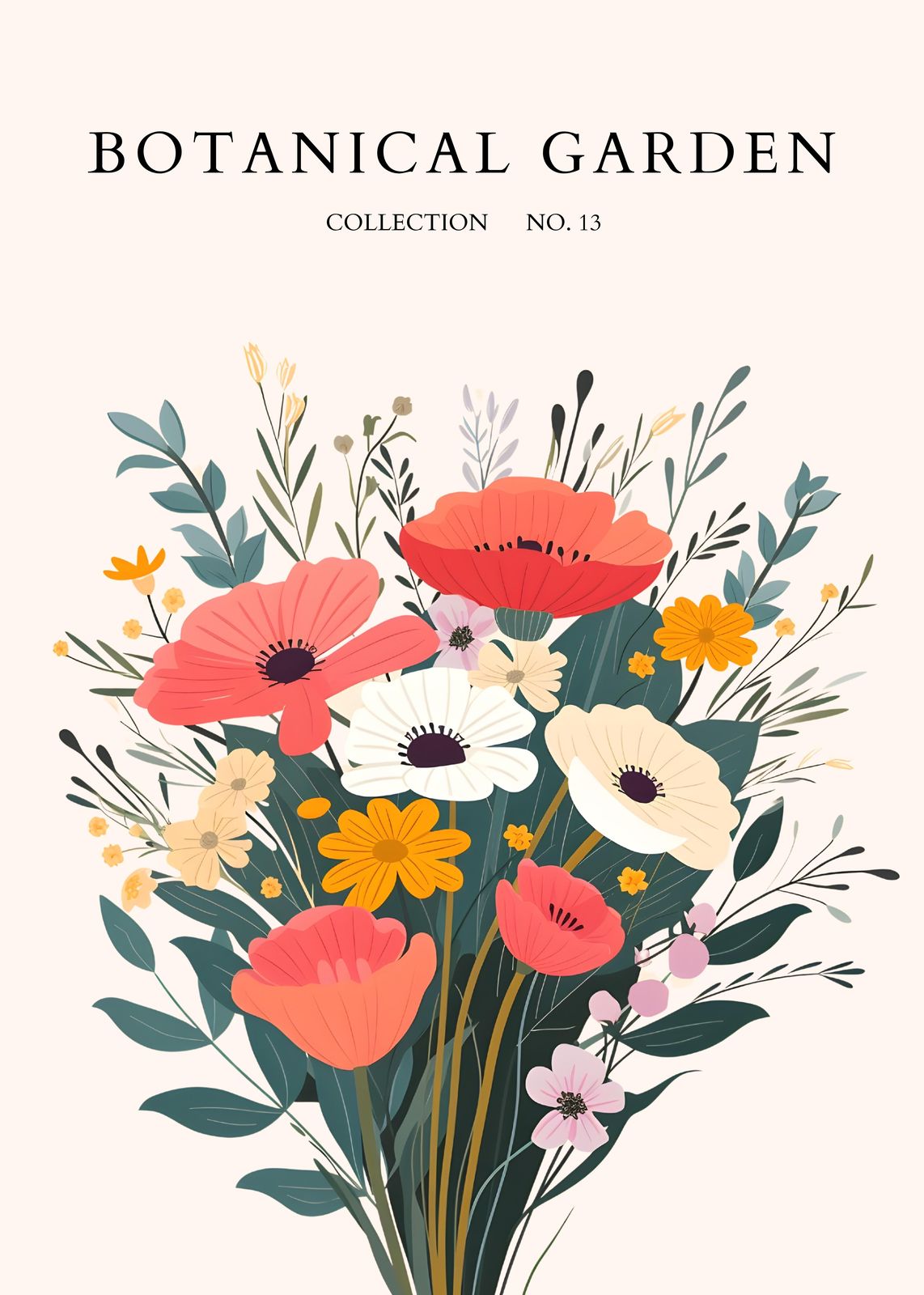 Botanical Garden Floral Wall Art