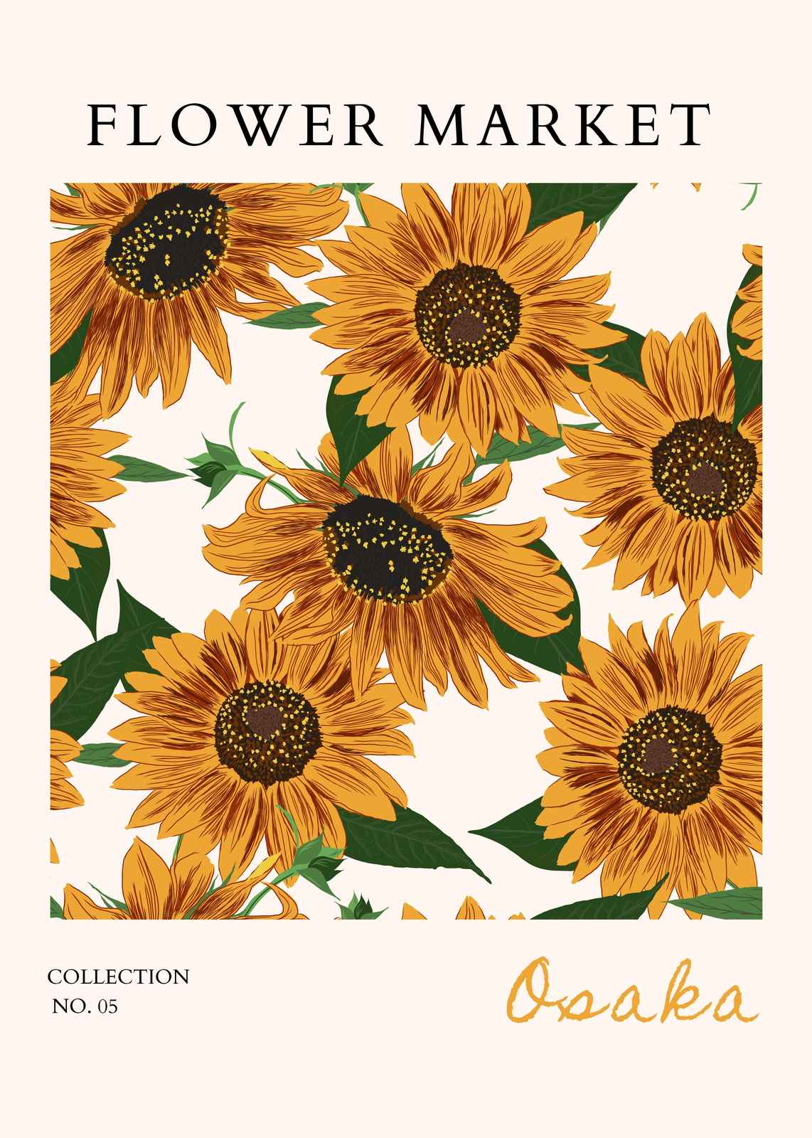 Osaka Sunflower Garden Wall Art