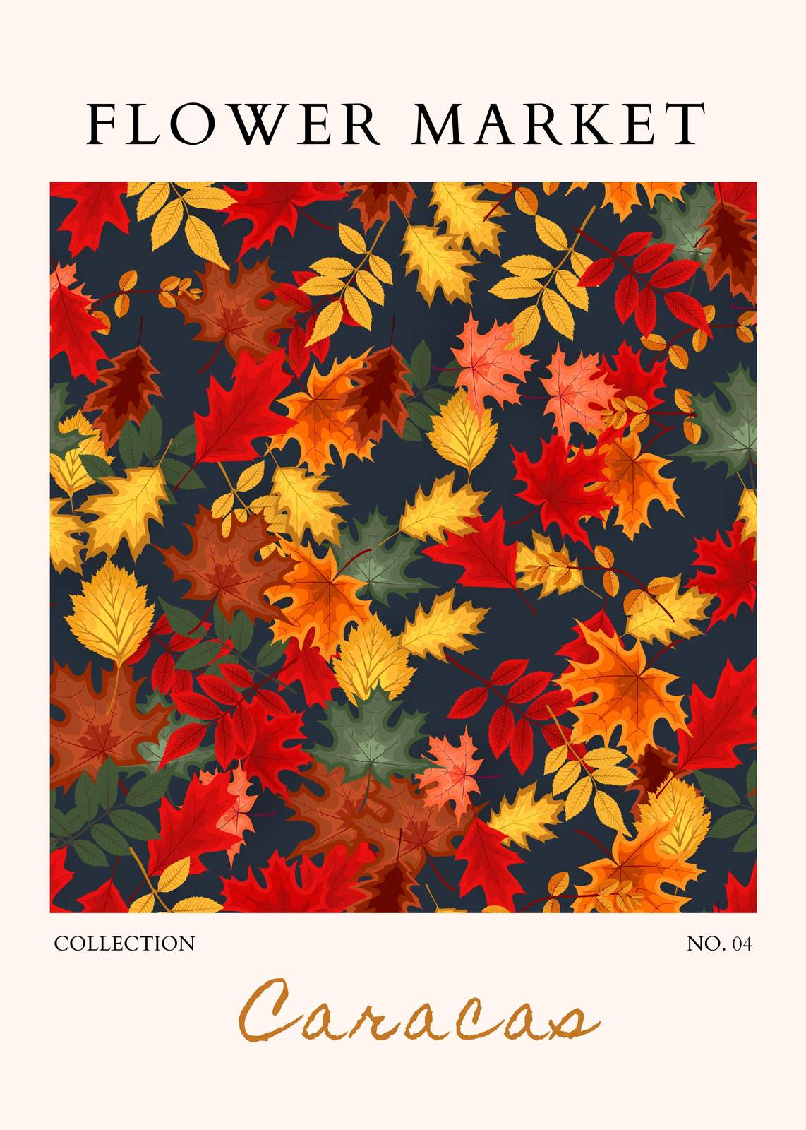 Vibrant Autumn Leaves Wall Art