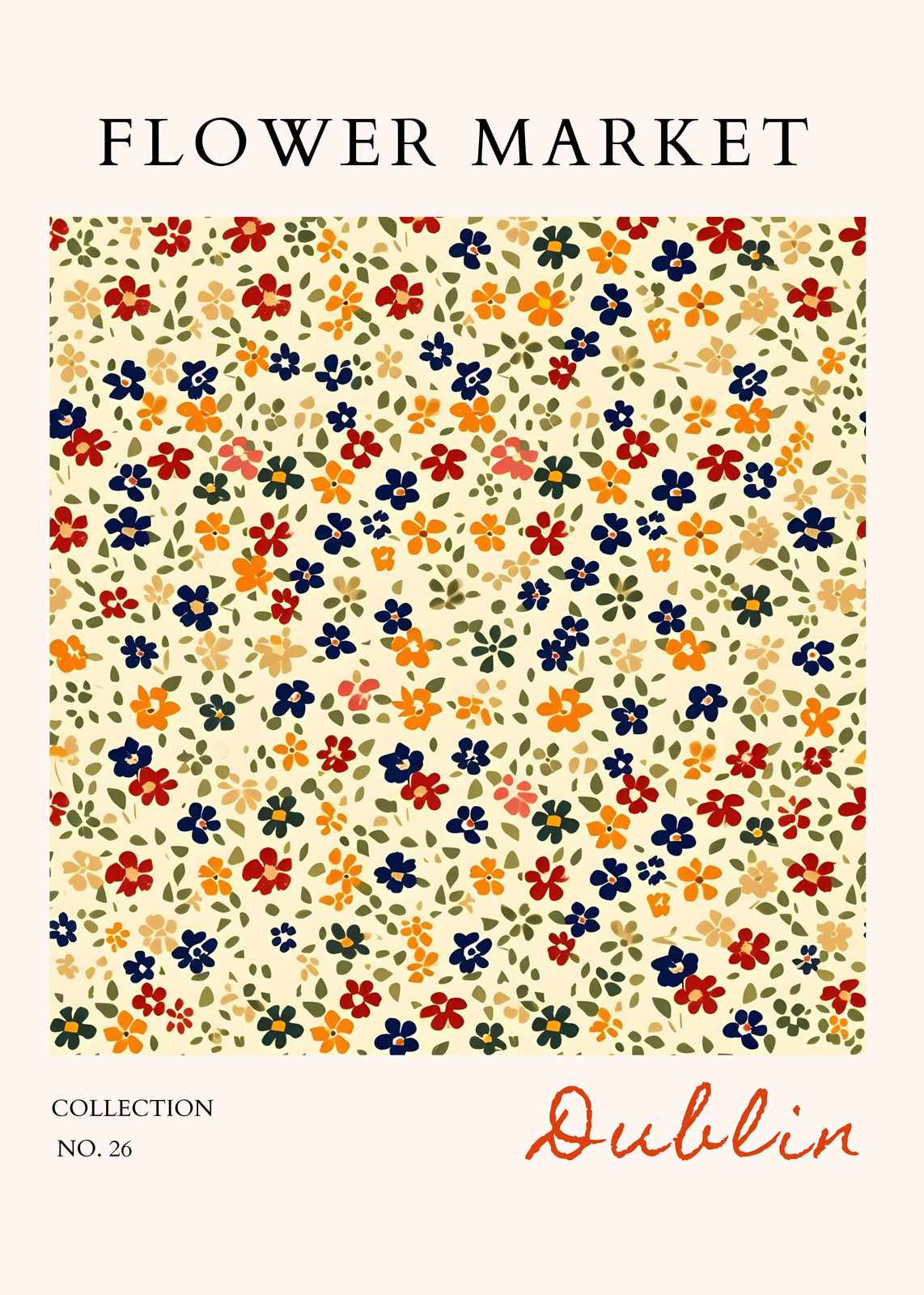 Vibrant Floral Market Collection No. 26 Wall Art