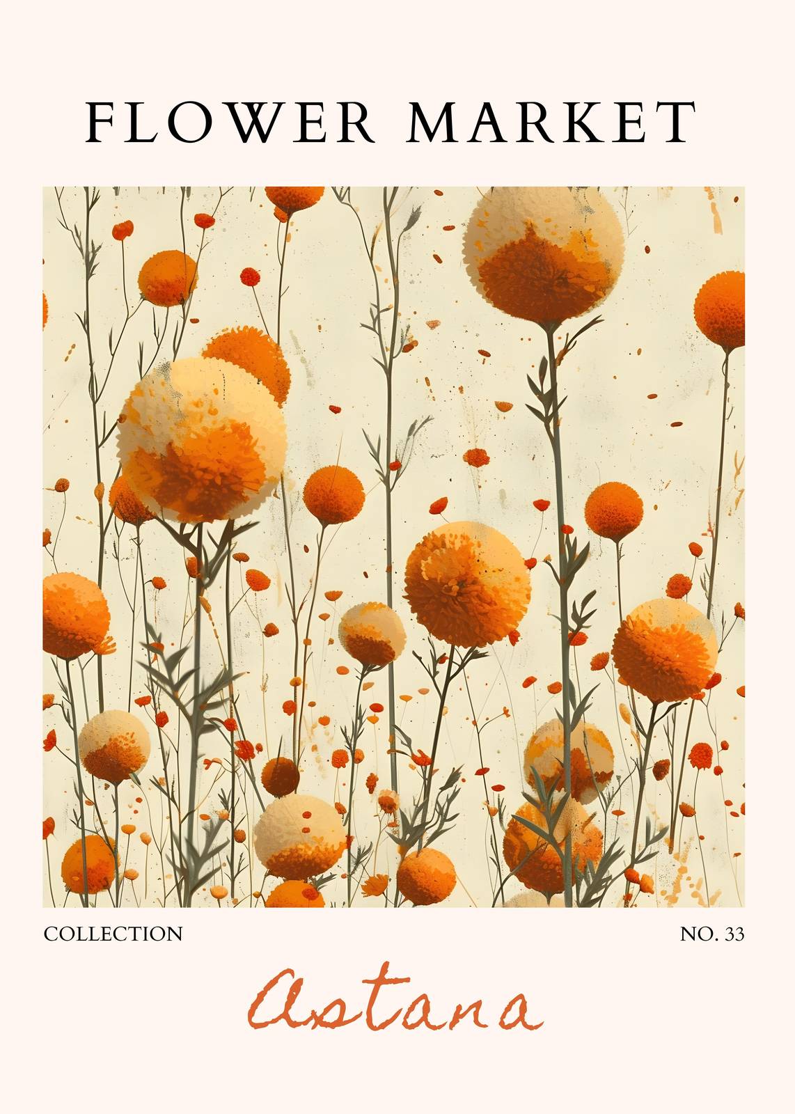 Vibrant Floral Bloom Abstract Wall Art