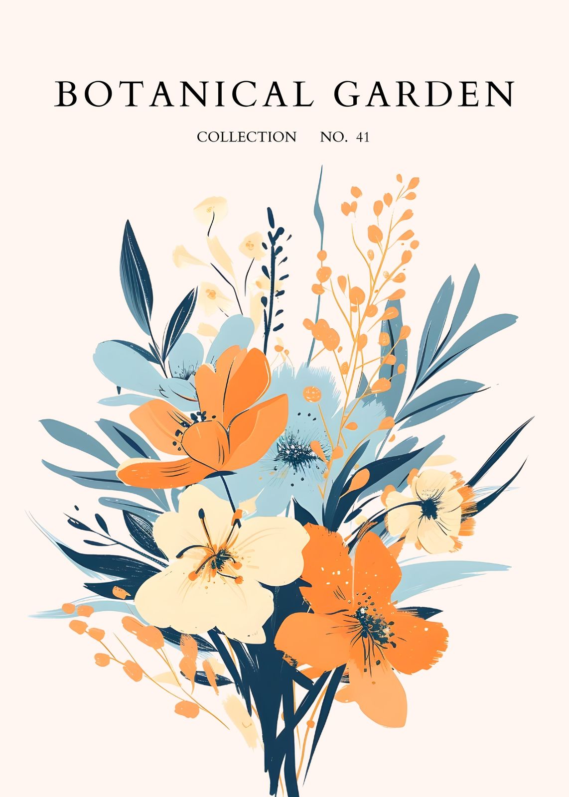Botanical Garden Floral Artwork Wall Art