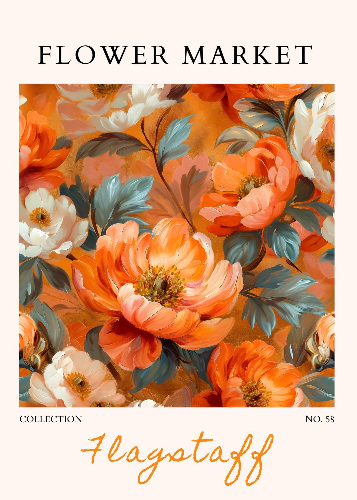 Vibrant Floral 'Flagstaff' Wall Art