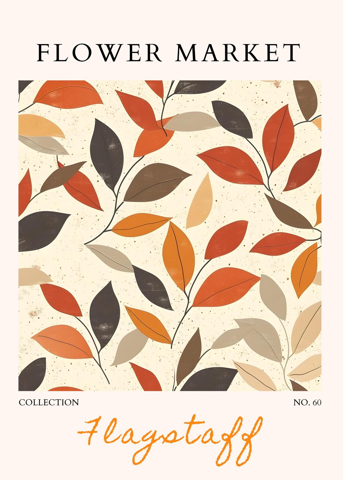 Autumn Leaves Floral Art Wall Art