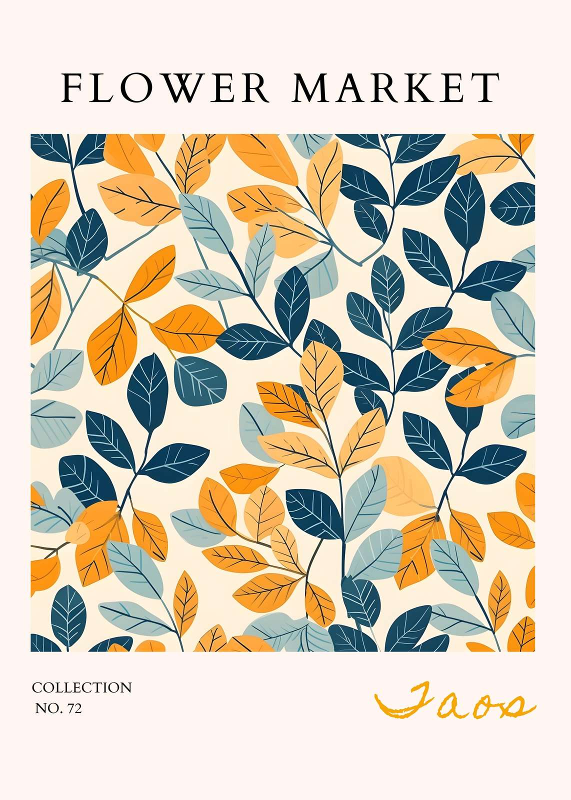 Botanical Leaves Floral Art Wall Art
