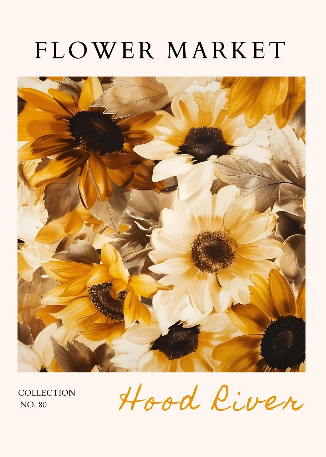 Golden Sunflower Bloom Wall Art
