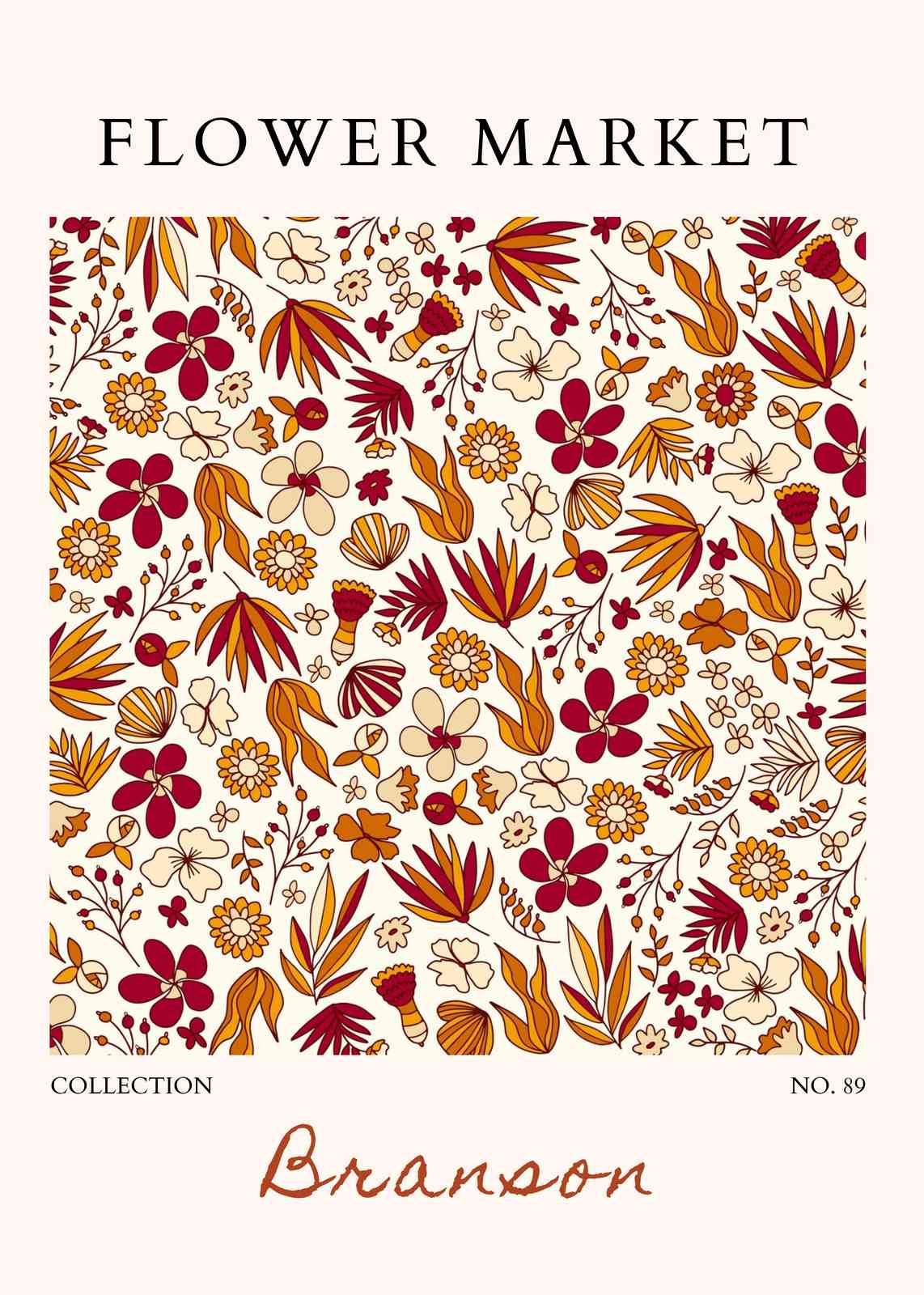 Bohemian Floral Market "Branson" Wall Art