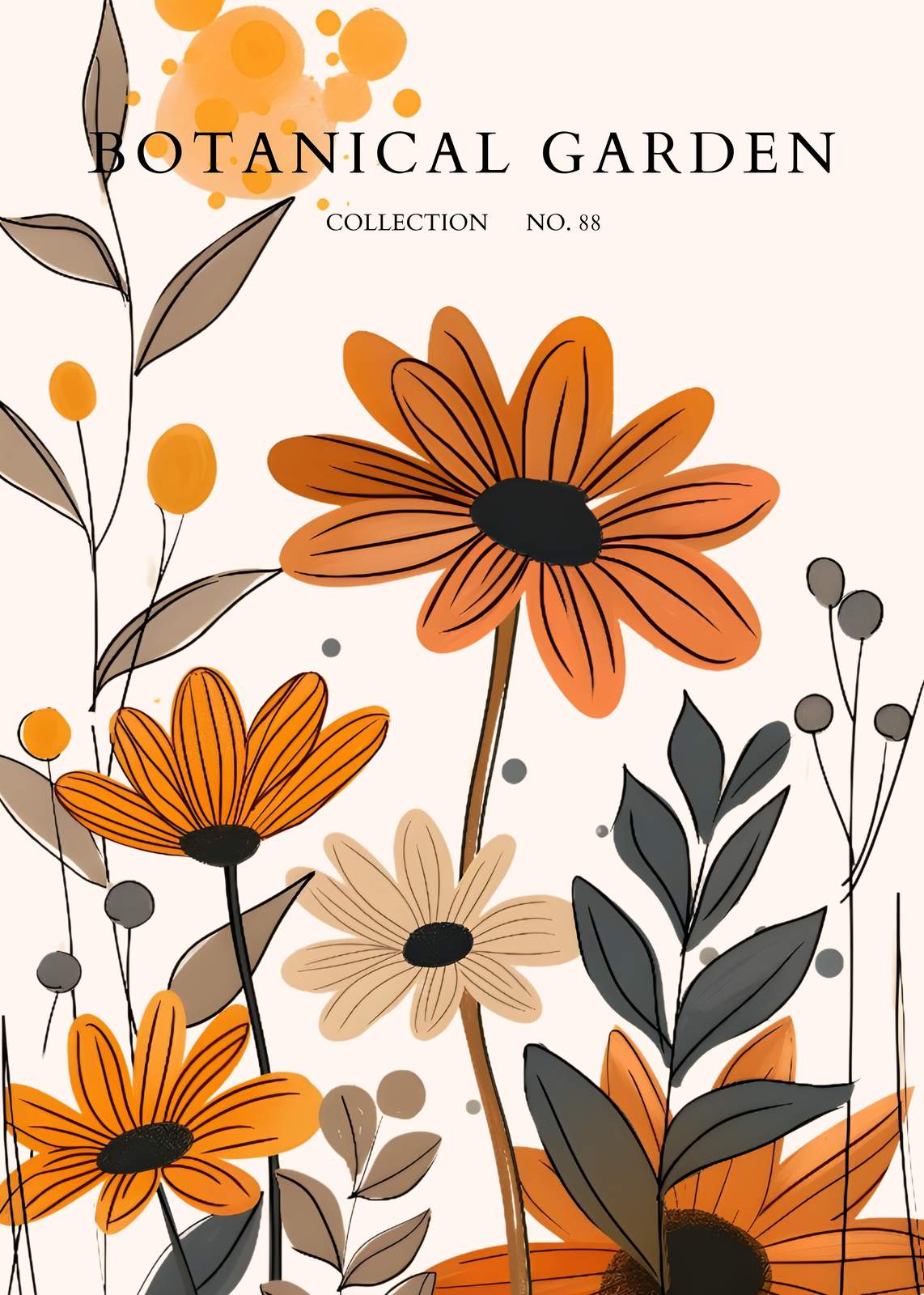 Bohemian Floral Botanical Garden Wall Art