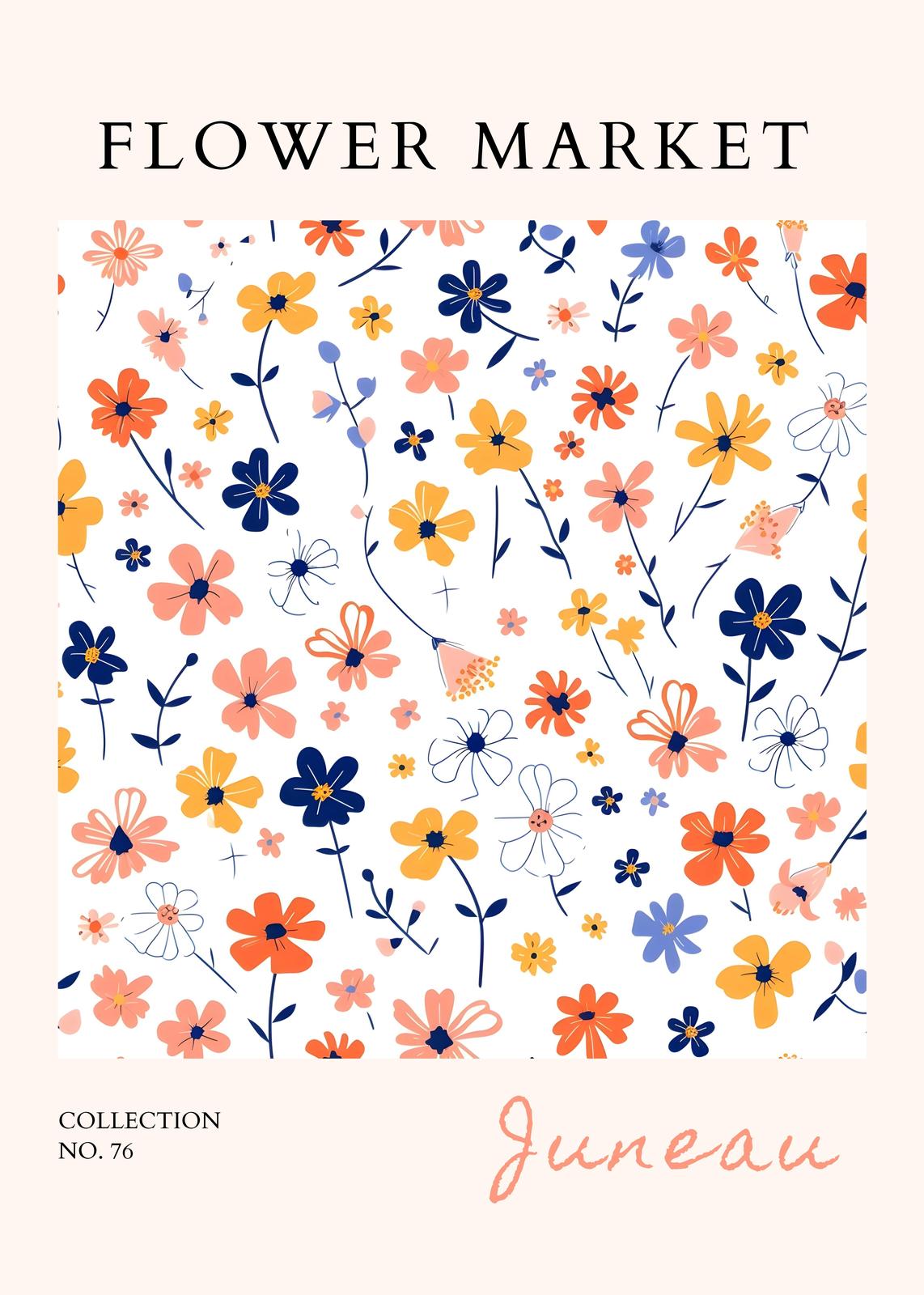 Floral Market Meadow Wall Art