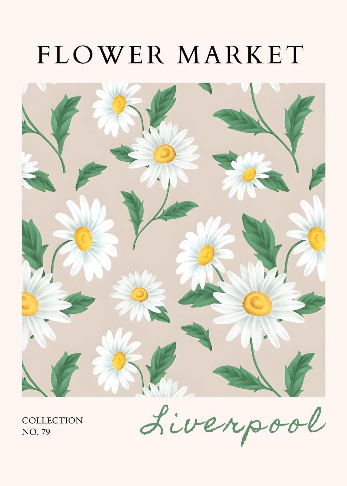 Daisy Delight Botanical Floral Wall Art
