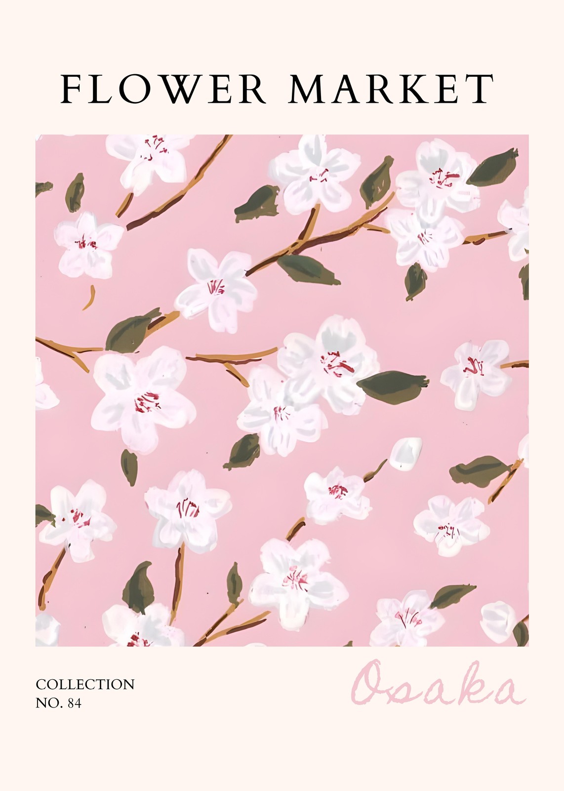 Osaka Blossom Flower Market Wall Art
