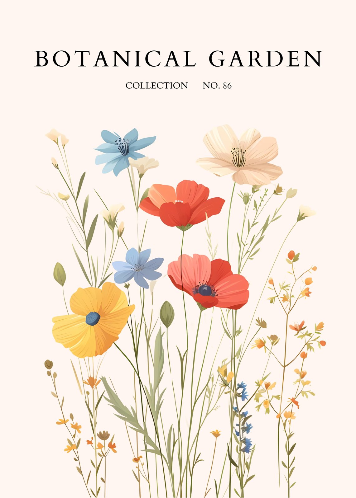 Vibrant Wildflower Meadow Wall Art