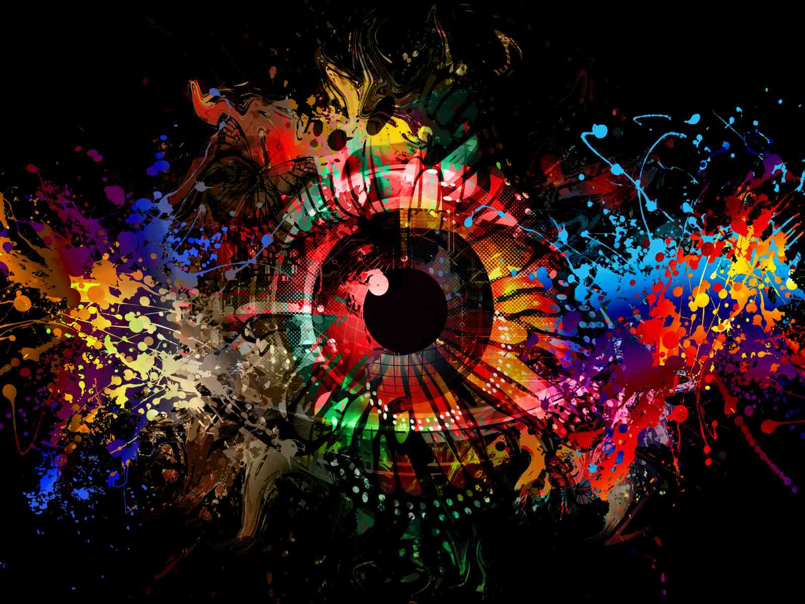 Vibrant Abstract Eye Art Wall Art
