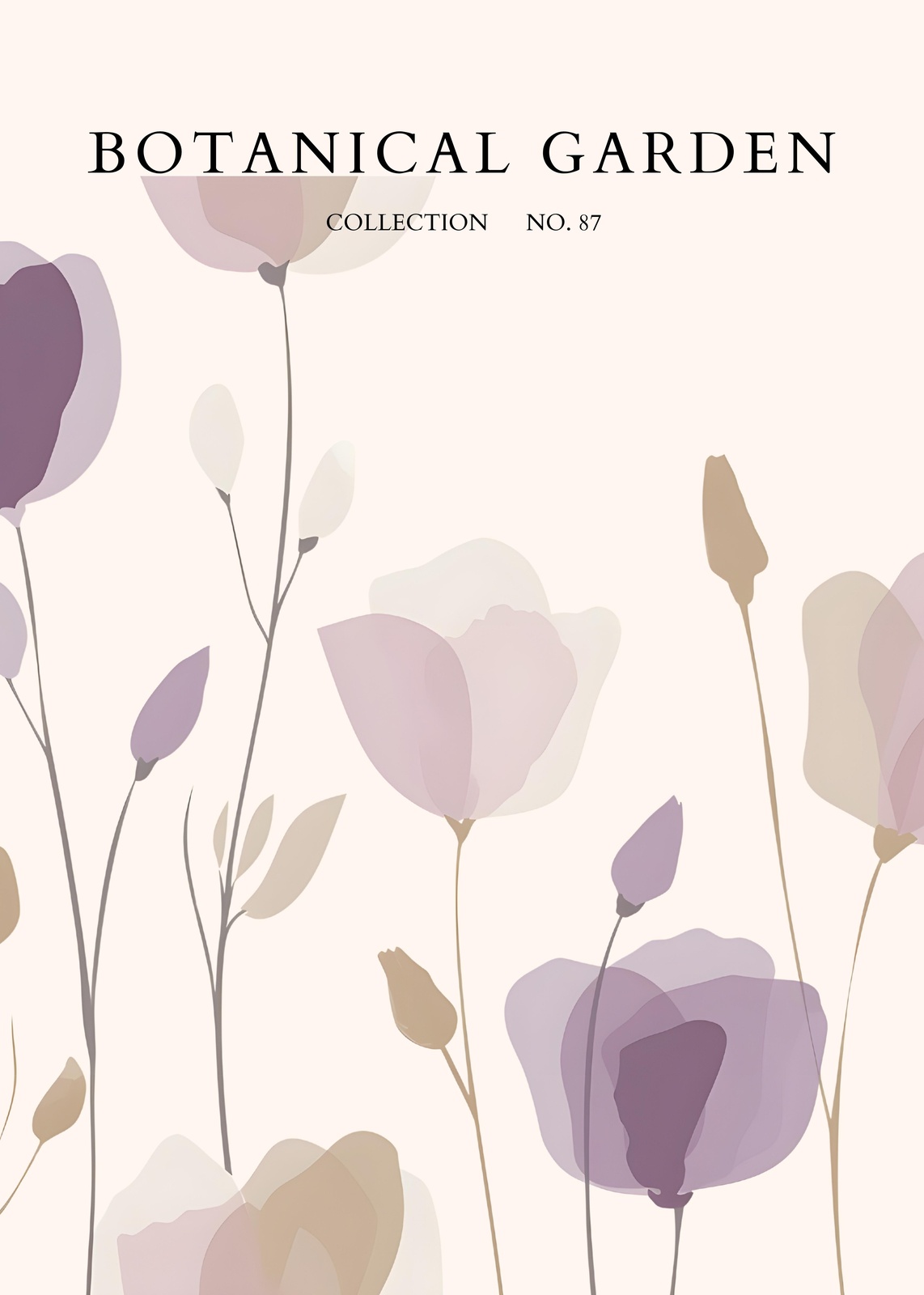 Soft Floral Botanical Garden Wall Art