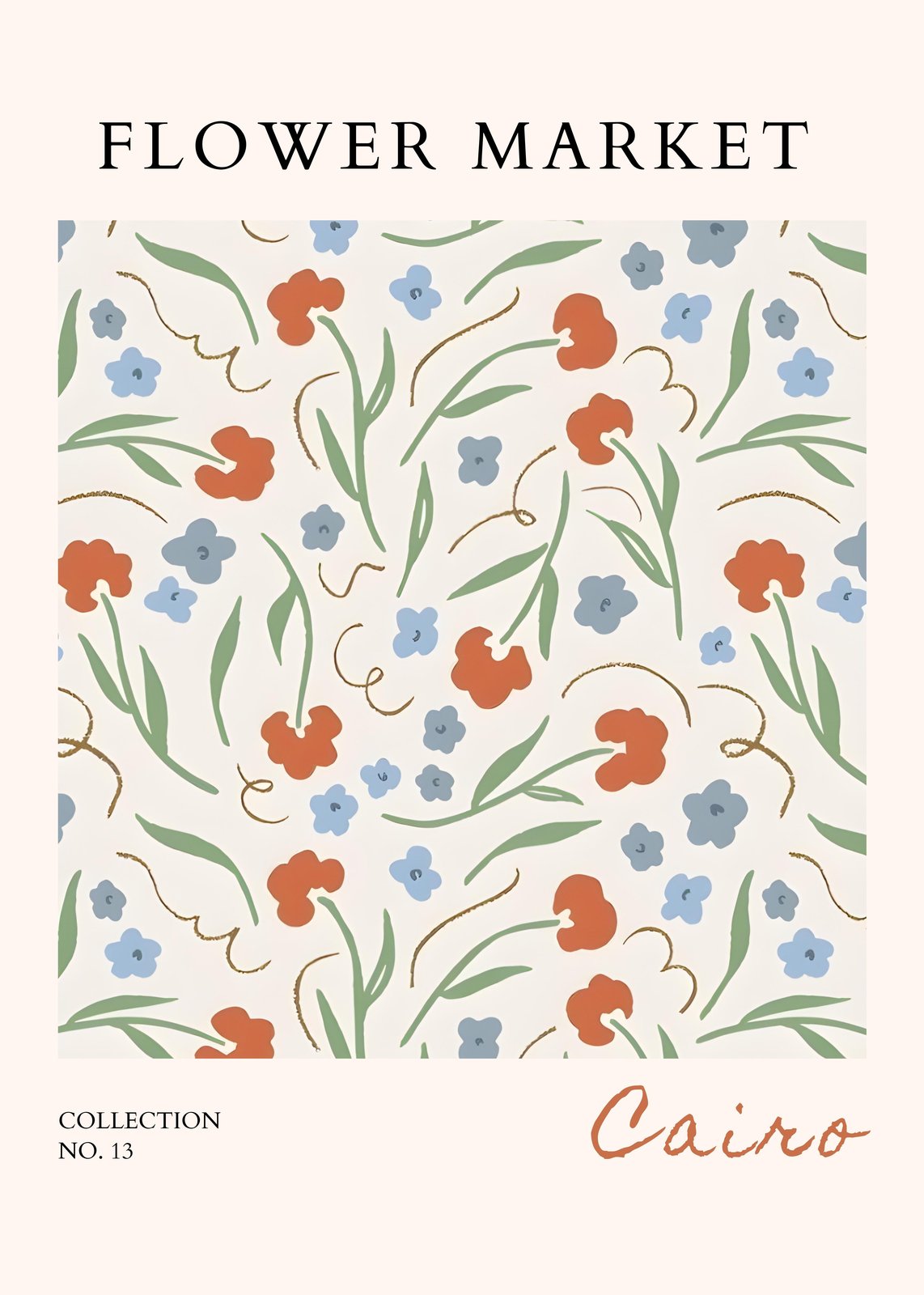 Modern Floral Market Wall Art Wall Art