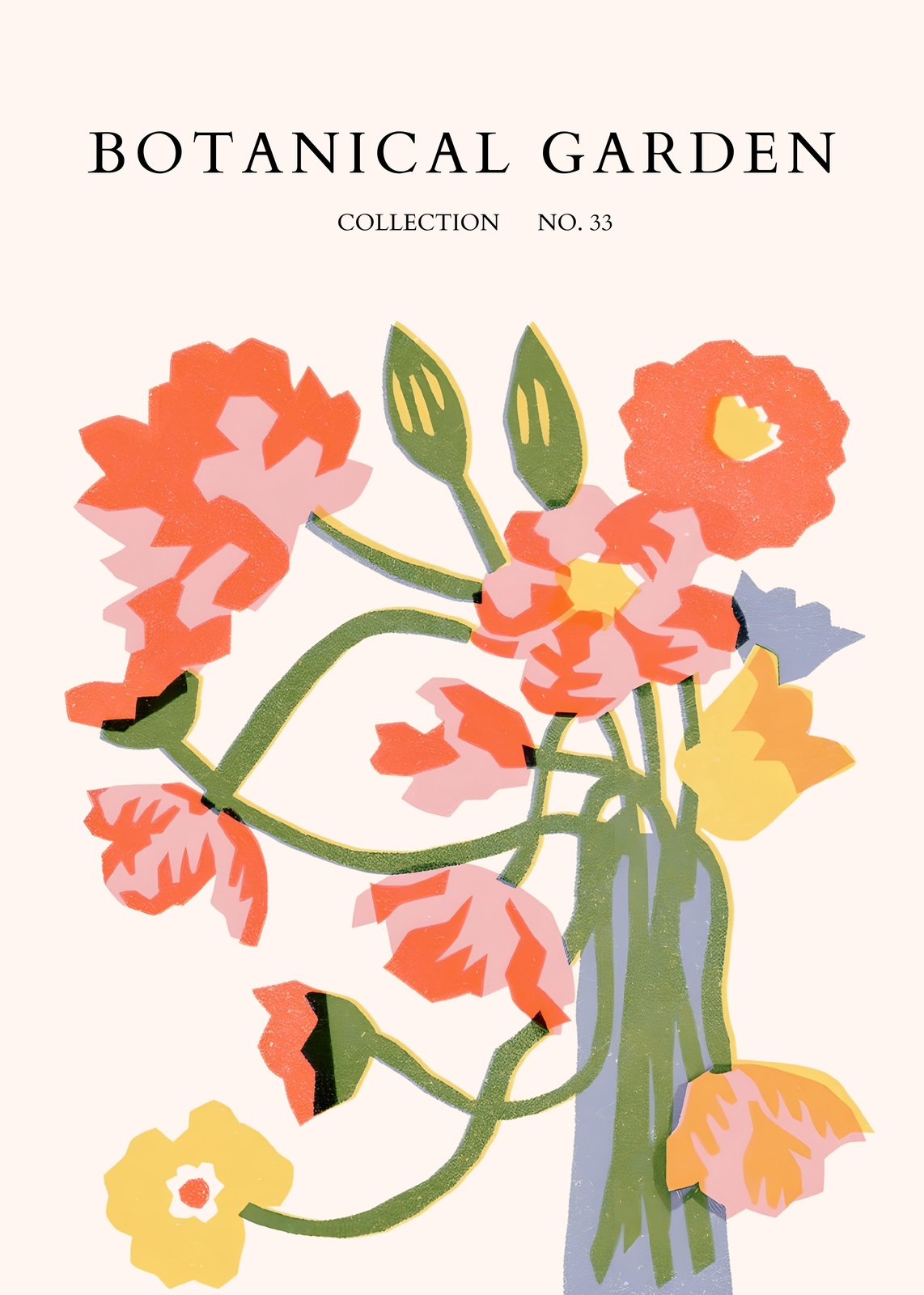 Vibrant Floral Garden Collection No. 33 Wall Art
