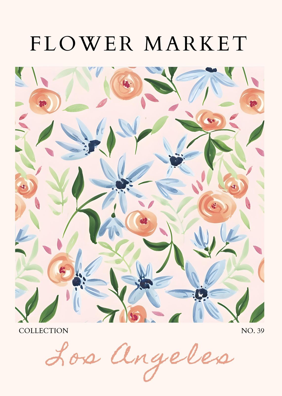 Los Angeles Floral Delight Wall Art