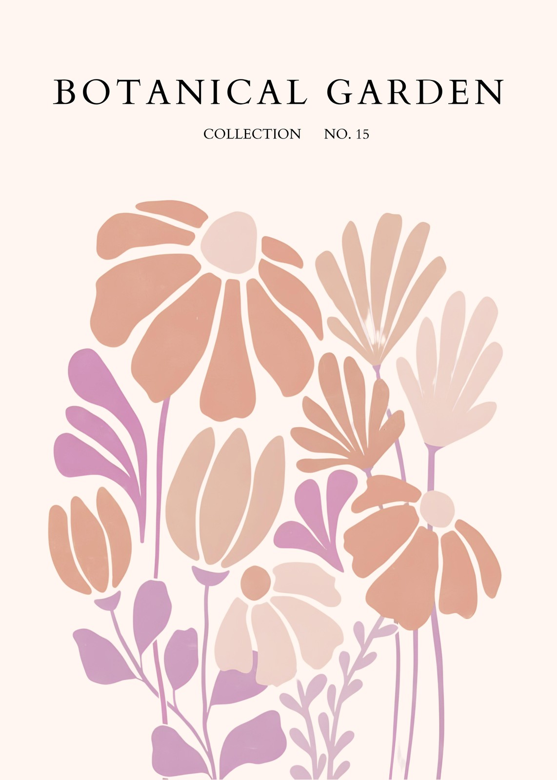 Retro Floral Botanical Garden Wall Art