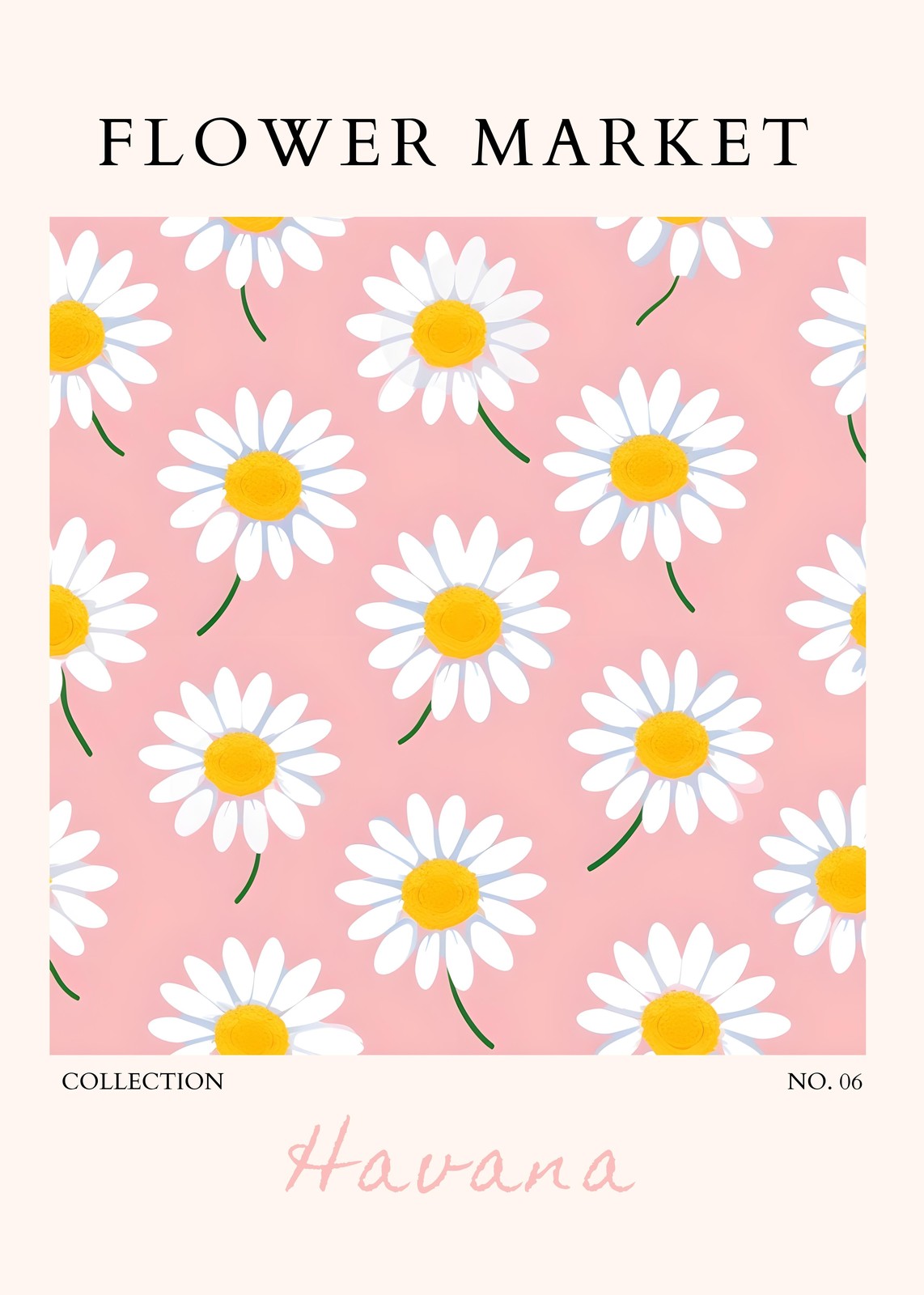 Daisy Delight Flower Market Wall Art