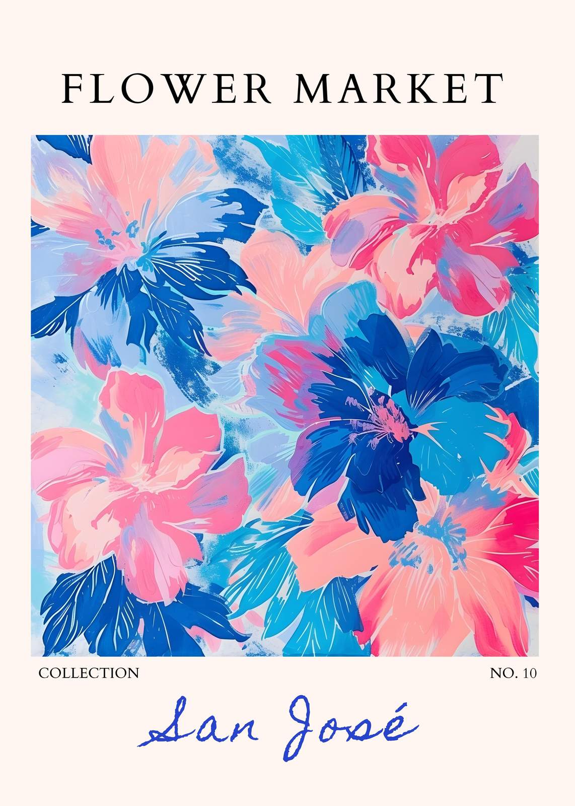 Vibrant Floral Market Wall Art