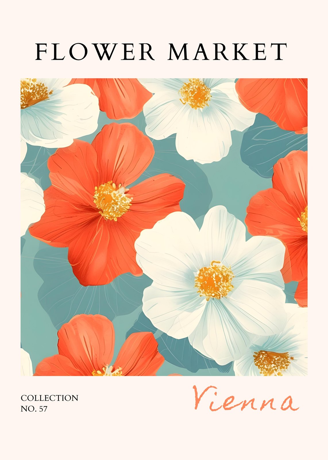 Vibrant Floral Market Wall Art | Botanical Wall Art